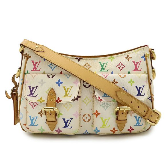 Louis Vuitton Monogram Multicolor Lodge GM Shoulder Bag Diagonal Bronze White - Picture 1 of 9